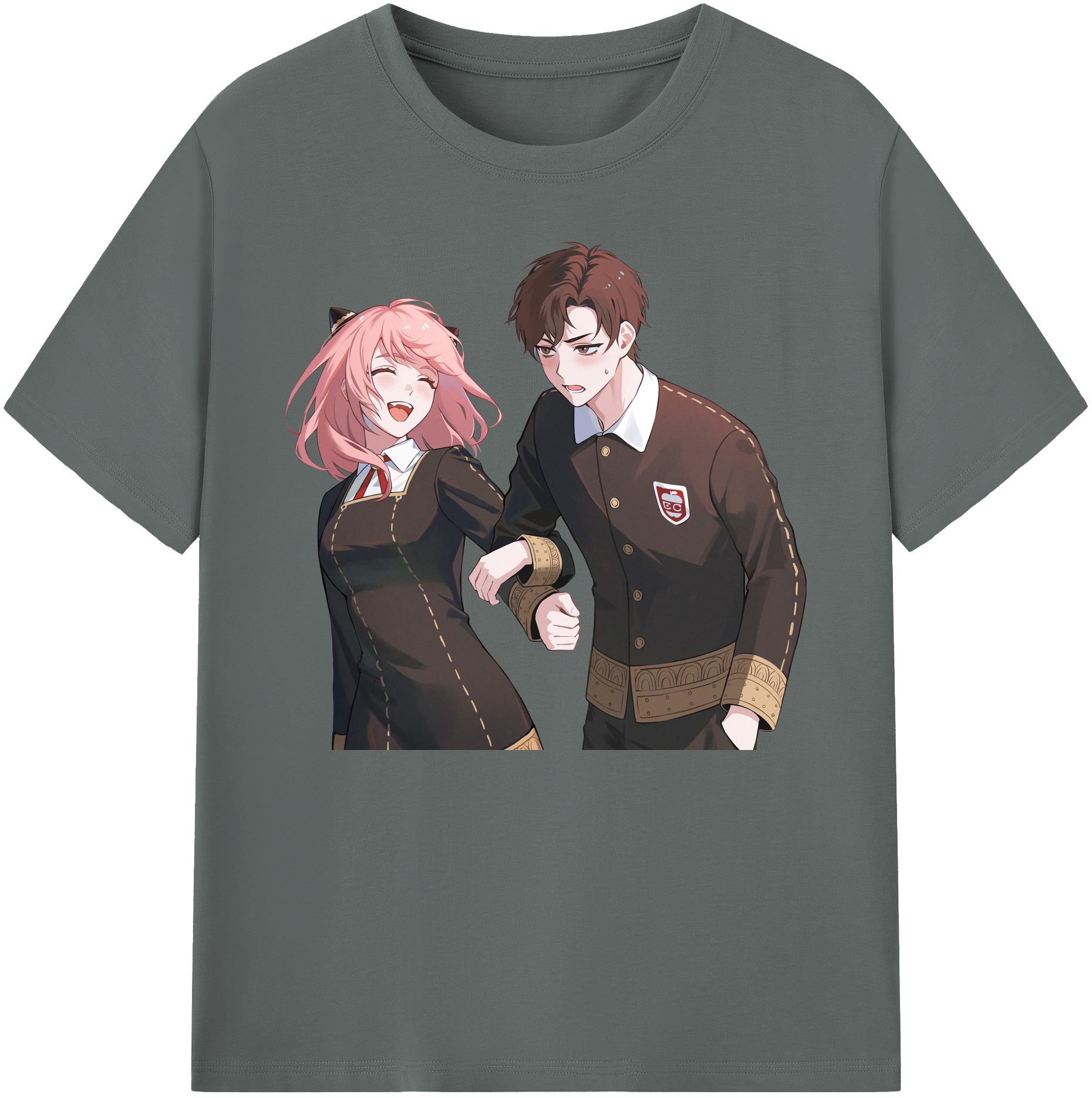 （画像用） SPY×FAMILY间谍家家酒 綿100％ メンズ半袖Tシャツ｜肌触りやわらか＆通気性